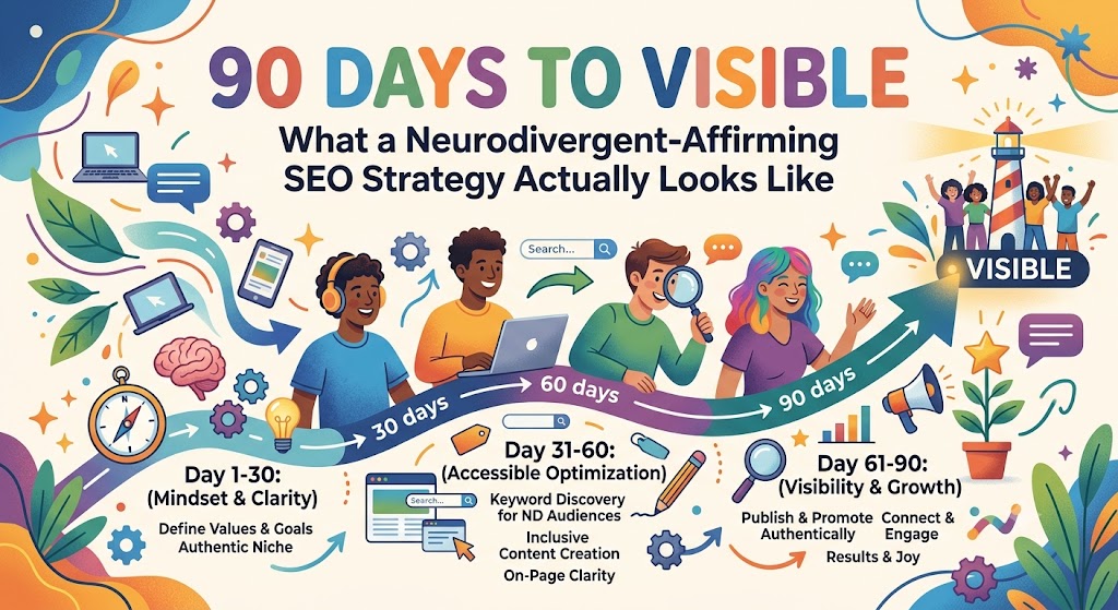 90 Days to Visible: What a Neurodivergent-Affirming SEO Strategy Actually Looks Like